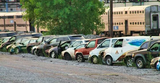 a van at the unit